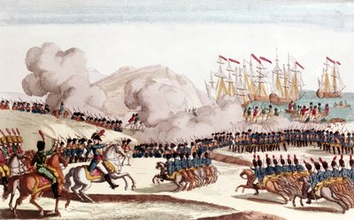 Schlacht von Corunna, 16. Januar von Unbekannter Künstler