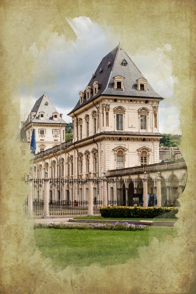 Castello del Valentino, Turin, Piemont, Italien (manipuliertes Foto) von Unbekannt