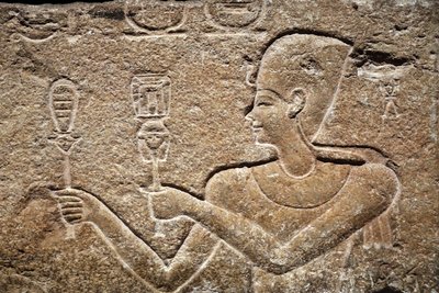 Cesarion bringt Horus und Isis Opfergaben (Detail) von Unbekannter Künstler