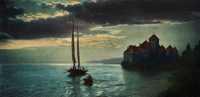 Château de Chillon - das Schloss am Genfersee (bei Montreux) von Unbekannter Künstler
