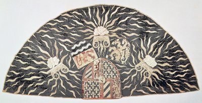 Chormantel aus schwarzem Samt mit aufgestickten Wappen des Herzogs von Burgund, Südniederlande, ca. 1476 von Unbekannt