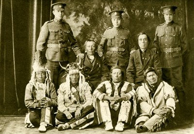 Cree First Nations Kanadier im Ersten Weltkrieg von Unbekannter Künstler