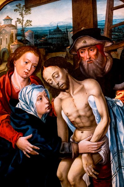 Kreuzabnahme, zugeschrieben Peter Coeck van Aelst von Unbekannt