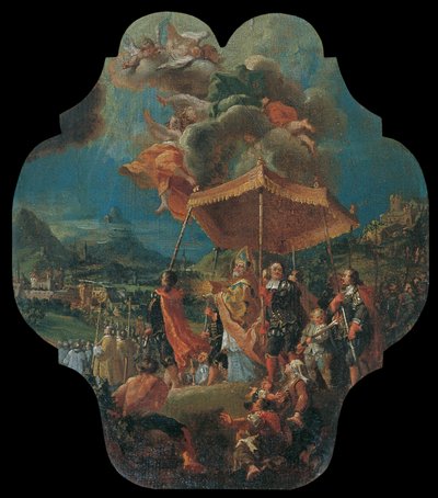 Die Übertragung des Allerheiligsten von Säben nach Brixen (970 n. Chr.) von Unbekannter Künstler