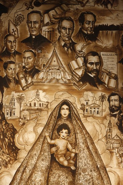 El mural de la Ermita, Fresko in der Kirche Ermita de la Caridad, Miami, Vereinigte Staaten von Unbekannt