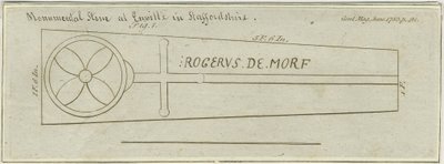 Enville Kirche - Monumentalstein: Radierung, undatiert [ca. 1783] von Unbekannt