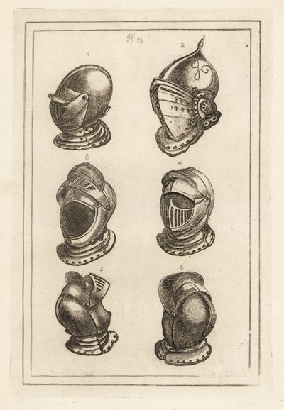 Flämische Helme aus der Waffenkammer in Breda von Unbekannt