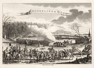 General Jean Victor Marie Moreau führt die französische Revolutionsarmee zum Sieg in der Schlacht von Hohenlinden über die Österreicher und Bayern von Unbekannt