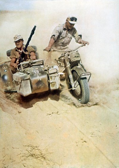Deutsche Soldaten (Afrikakorps) während der Libyen-Kampagne von Unbekannter Künstler