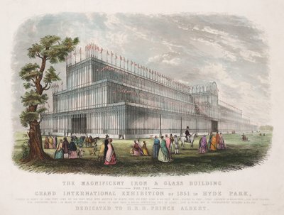 Große Ausstellung 1851 Der Kristallpalast, London von Unbekannt