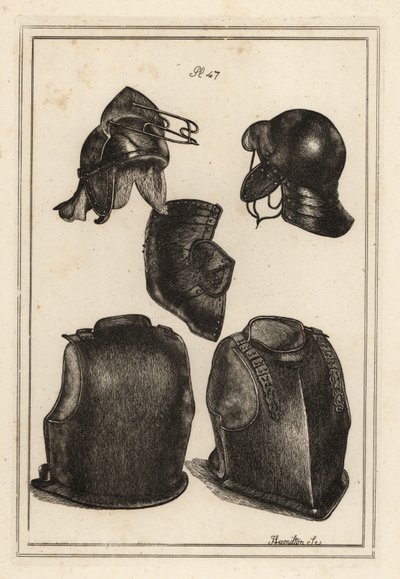 Helm, Brustplatte und Rückenstück, getragen von Roundhead-General Robert Greville, Lord Brooke, als er in Lichfield getötet wurde von Unbekannt