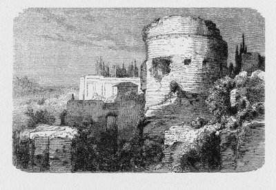 Geschichte des antiken Rom. Alter Turm des Palatin-Hügels von Unbekannt