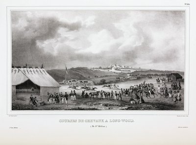 Pferderennen in Longwood, St. Helena von Unbekannt