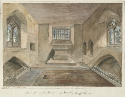 Innenraum der Statfold Kapelle von Unbekannt
