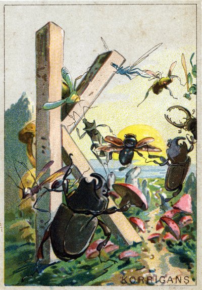 Buchstabe K wie Korrigans. Künstlerisches Alphabet von Herrn Marinier von Unbekannt