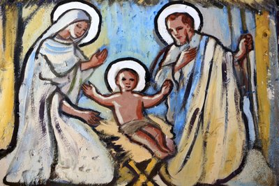 Lomé Heilig-Kreuz-Kathedrale. Die Geburt Christi. Lomé, Togo von Unbekannt
