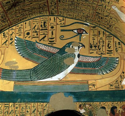Der Gott Horus in einem Grab der 18. Dynastie von Leopold Blonder