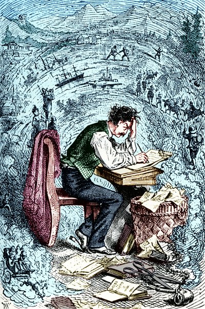 Mark Twain schreibt 