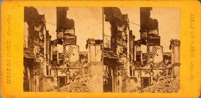 Belagerung von Paris (1871): Blick auf die Stadt während der Belagerung durch die Preußen zwischen dem 20.09.1870 und dem 28.01.1871. Fotografie von Q.V. von Unbekannt