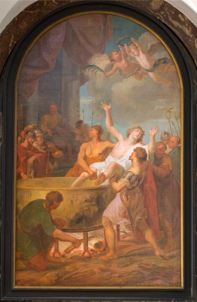 Pfarrkirche (Parochiekerk Onze-Lieve-Vrouw). Innenansicht von Unbekannter Künstler