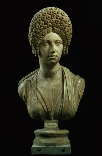 Porträtbüste einer Dame, römisch, flavische Dynastie, ca. 69-96 n. Chr. von Unbekannt