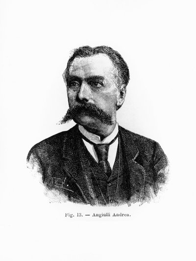 Porträt von Andrea Angiulli (1837-1890), italienischer Philosoph und Pädagoge, Gravur von J.B. and Brown J. Rowbotham