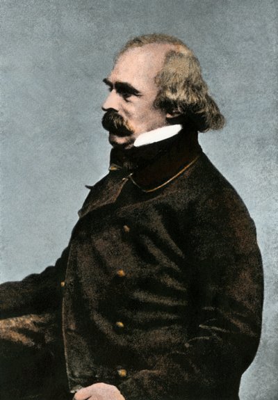 Porträt von Nathaniel Hawthorne (1804-1864), amerikanischer Schriftsteller, ca. 1862 oder 1863 von Unbekannter Künstler