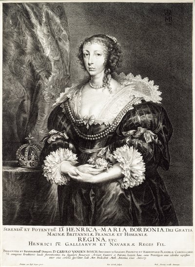 Porträt von Königin Henrietta Maria de Bourbon von Unbekannt