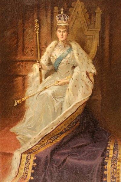 Königin Mary, Gemahlin von König George V, im Jahr ihrer Krönung von Unbekannter Künstler