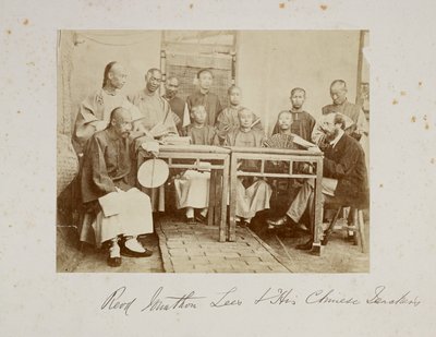 Reverend Johnathan Lees und seine chinesischen Lehrer von Unbekannter Künstler