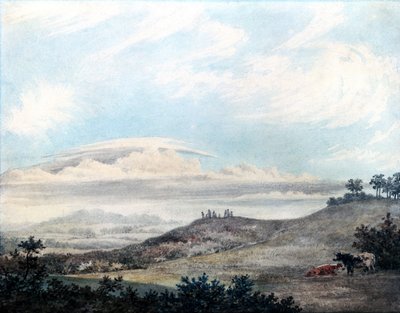 Ländliche Landschafts- und Wolkenstudie von Luke Howard, ca. 1808-1811 von Unbekannter Künstler