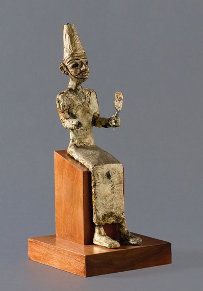 Sitzende Figur des Baal, des kanaanitischen Kriegsgottes, Megiddo, ca. 1300-1200 v. Chr. von Unbekannt