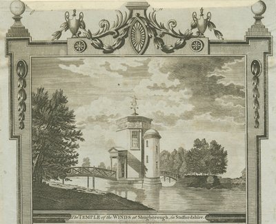 Shugborough - Tempel der Winde: Gravur, nd [ca. 1770] von Unbekannt