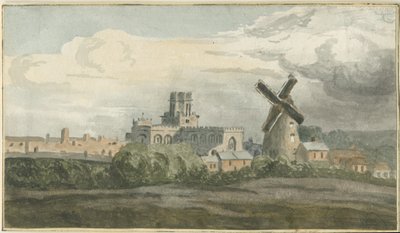 Stafford - Nordwestansicht: Aquarell, undatiert [?19. Jh.] von Unbekannt