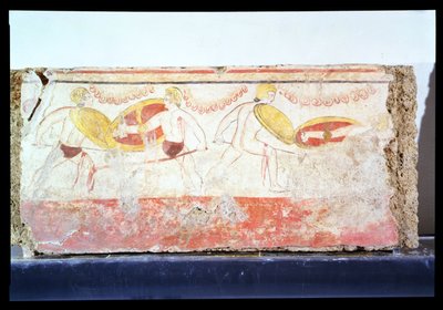 Die Schlacht der Gladiatoren, ca. 3. Jahrhundert v. Chr. von Unbekannt