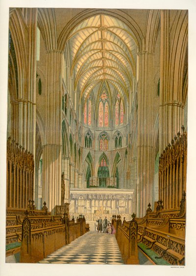 Der Chor - Westminster Abbey von Unbekannter Künstler