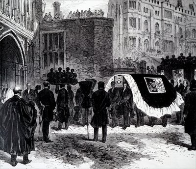 Das Begräbnis von Henry John Temple, 3. Viscount Palmerston von Unbekannt