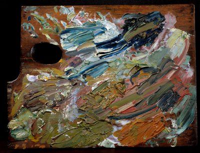 Die Palette des niederländischen Malers Vincent Van Gogh (1853-1890), 35 cm von Unbekannter Künstler