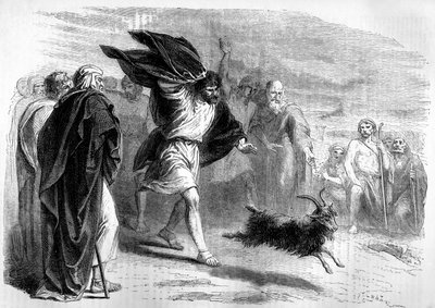 Der Sündenbock in die Wüste geschickt - Bibel von Unbekannter Künstler