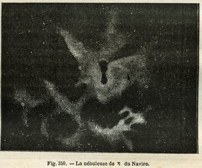 Der Nebel des Schiffes. Gravur aus Camille Flammarions „Les étoiles et les autres curiosités du ciel“ von Unbekannt
