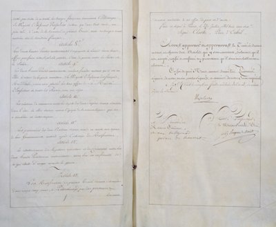 Vertrag des ewigen Friedens und der Freundschaft zwischen Frankreich und Russland, unterzeichnet in Paris am 20. Juli von Unbekannt