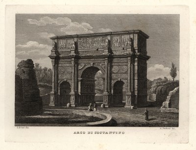 Ansicht des Konstantinsbogens, Rom von Unbekannt
