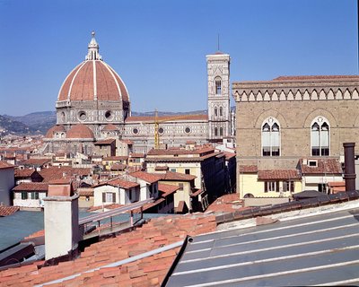 Ansicht der Kathedrale, Campanile und Orsanmichele von Unbekannt