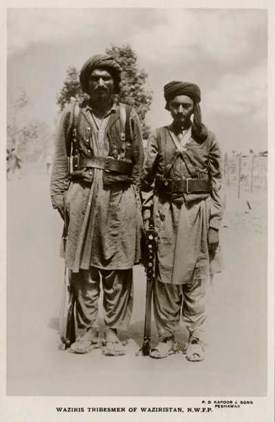 Waziris-Stammesangehörige von Waziristan, N.W.F.P. von Unbekannter Künstler