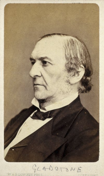 William Ewart Gladstone, englischer liberaler Staatsmann, um 1870er von Frederick (attr. to) Barnard