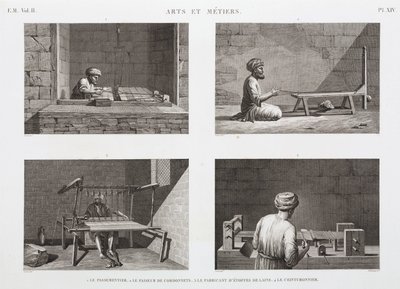 Wolle & Kammgarn, Weberei, Ägypten, ca. 1798 von Unbekannt