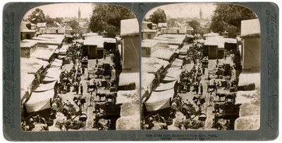 Ein offener Basar in Damaskus, Syrien, 1900er von Underwood and Underwood