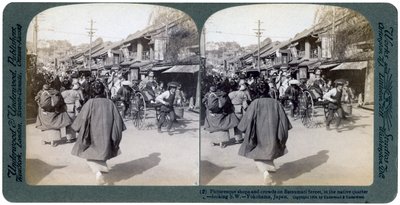 Batsumati-Straße, Yokohama, Japan, 1904 von Underwood and Underwood