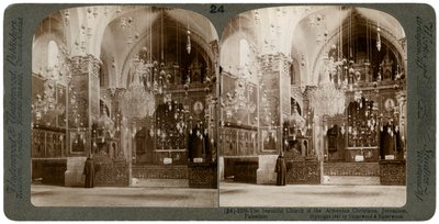 Kirche der armenischen Christen, Jerusalem, Palästina, 1897 von Underwood and Underwood