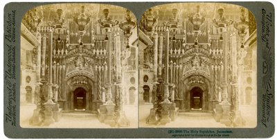 Kirche des Heiligen Grabes, Jerusalem, Palästina, 1897 von Underwood and Underwood